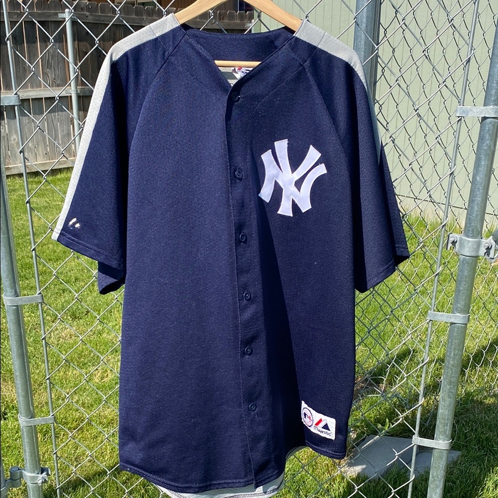 Vintage Majestic New York Yankees Alex Rodriquez Navy Blue Jersey